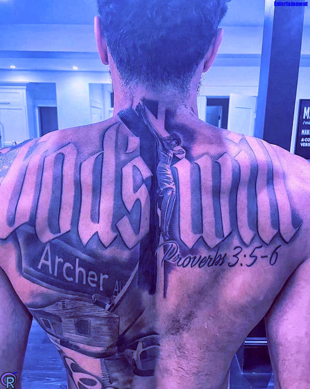 Jayson Tatum Back Tattoo 2022